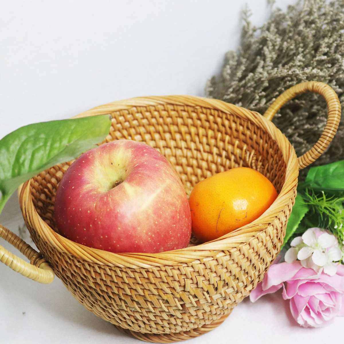 秋藤编织野餐篮菜篮子带盖户外创意手提篮食品收纳篮奖杯购物篮,特色手工艺,其他特色工艺品,淘宝优惠券,粉丝福利购,淘宝优惠卷