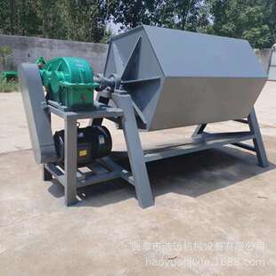 500升加厚10mm厚钢板六角滚筒研磨机金属配件除锈机光饰机