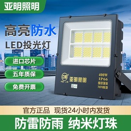 上海亚明照明LED投光灯100W广告泛光灯50瓦射灯200W户外防水灯