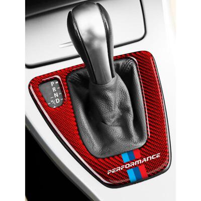 适用老3系E90改装碳纤维档位面板贴档杆贴E92E93内装饰中控面板贴