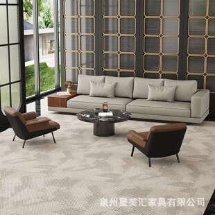 店KX A897大堂休息区洽谈沙发合商酒务组办公室待接直排多人沙发