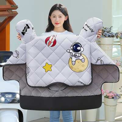 踏板电动车挡风被冬季防寒保暖小型电瓶摩托车女士加绒加厚遮风罩