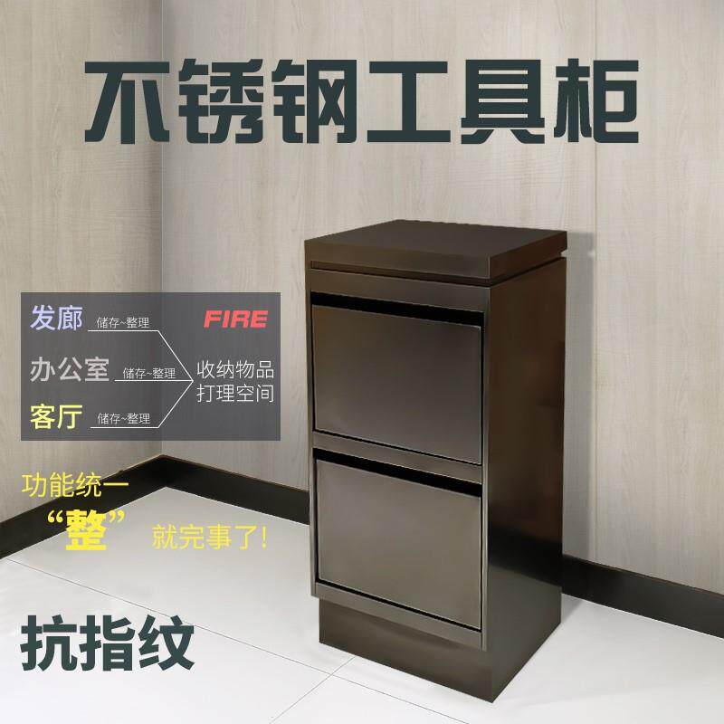 理发店美发双面不锈钢工具柜发廊专用储物小推车发型师抽屉式收纳