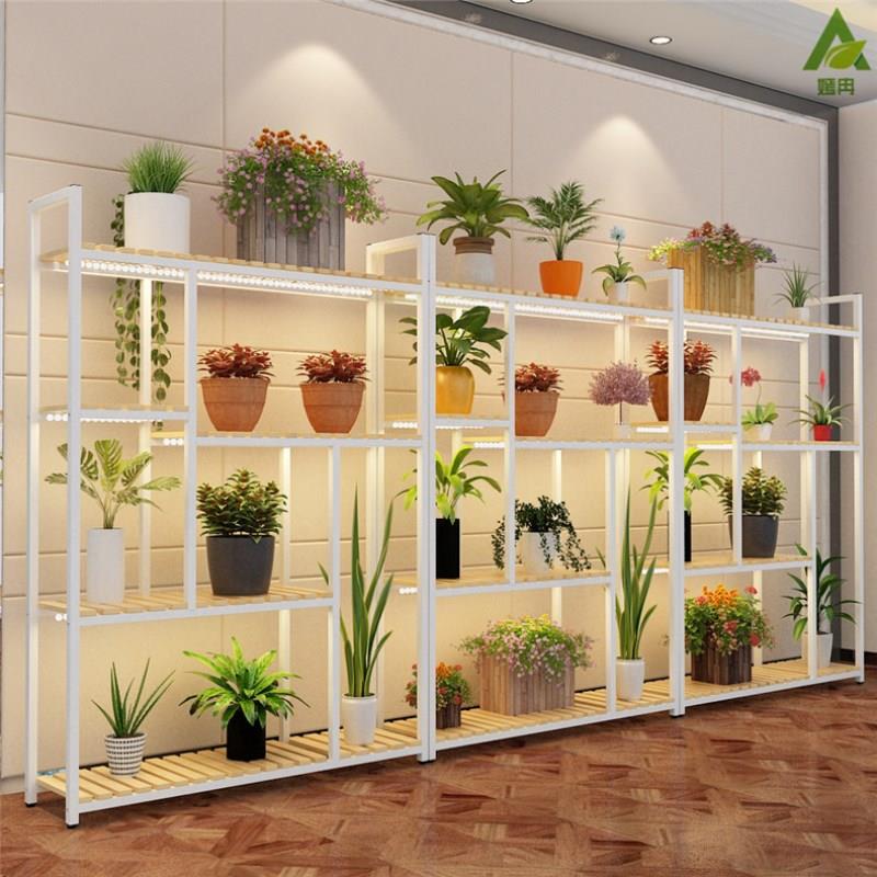 花架置物架花店展示架家用阳台落地花架室内多层陈列架产品展示柜