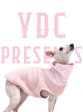 YDCStore意大利小灵缇惠比特衣服奥粒绒狗狗秋冬前开式卫衣舒适AI