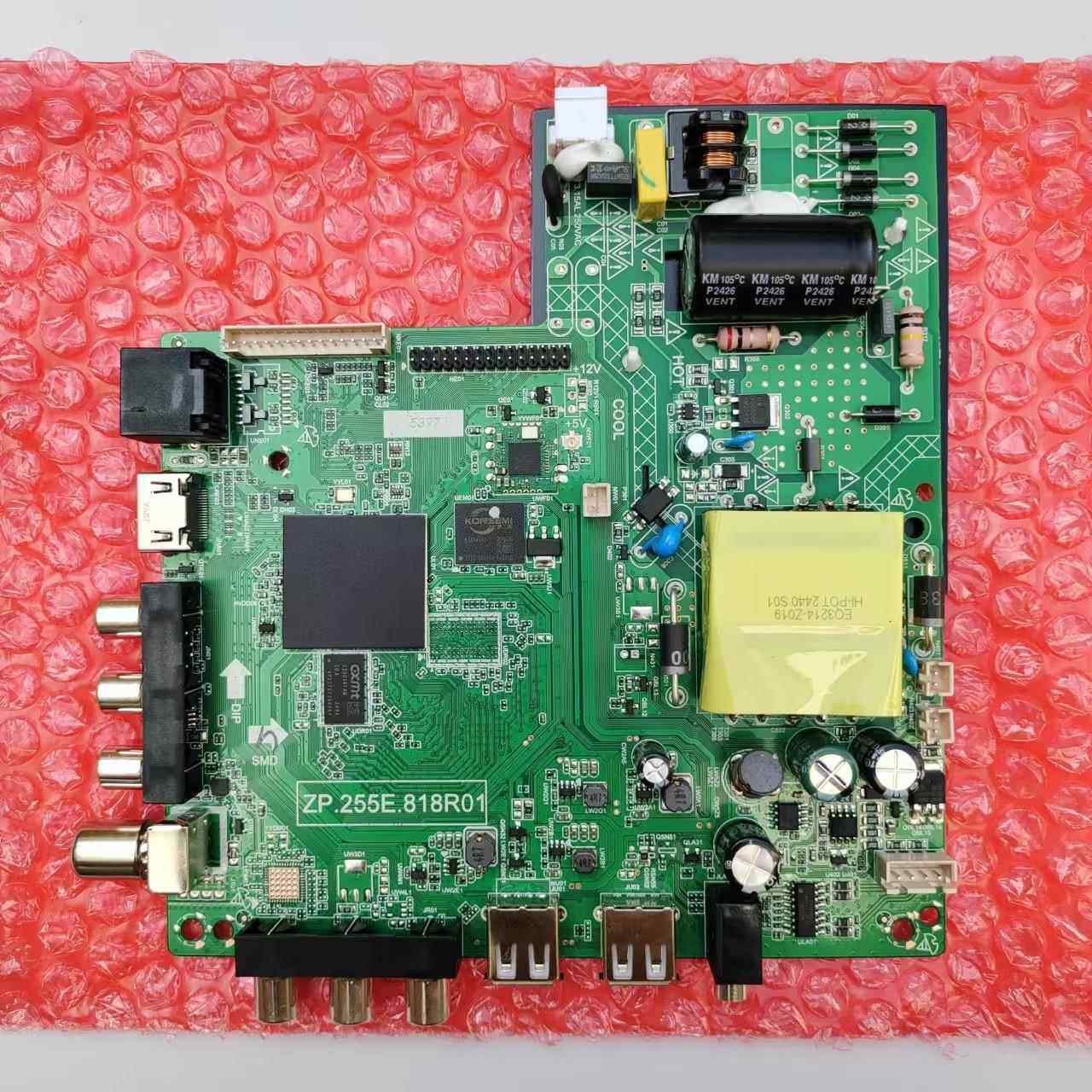 智能液晶电视主板ZP.255E.818R01 灯条电压范围50V-85V 45W 1G+8G