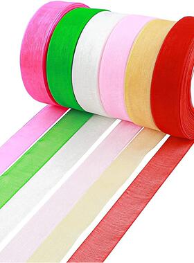 10 Yards/lot Sheer Chiffon Ribbon Organza Satin Ribbons for