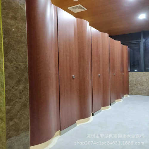 高档卫生间隔断板防火防水隔音抗倍特金属蜂窝复合板异形弧形隔断