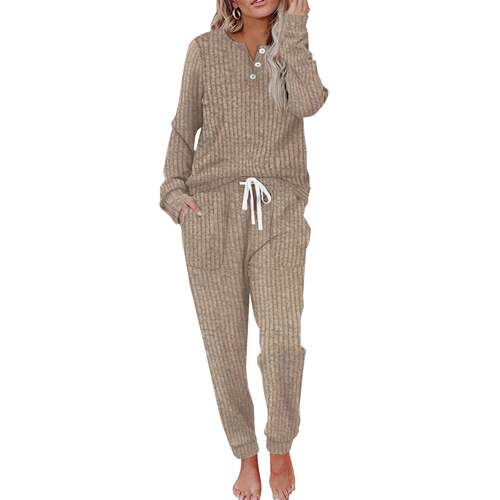 Two Piece Outfits for Women Lounge Sets Button Down
