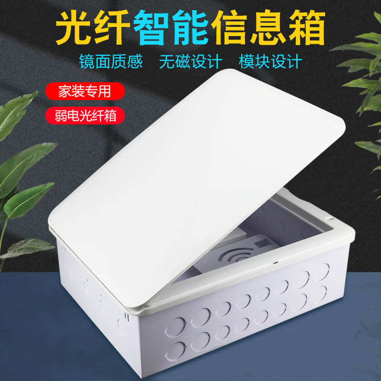 名丽多媒体信息箱1.0厚家用光纤入户集线布线多媒体箱光纤信息箱