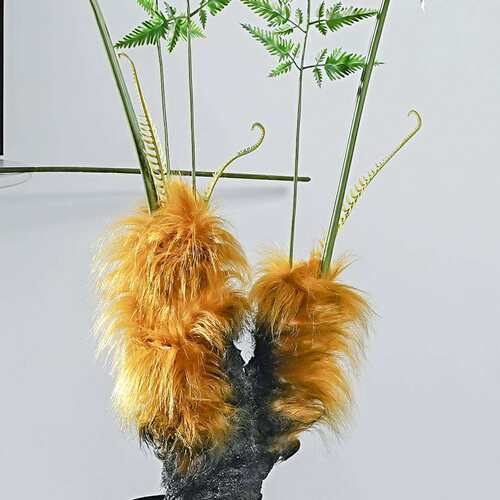 金丝猴猴头蕨蕨草仿真绿植盆栽大型软胶家居装饰落地造景仿真蕨叶