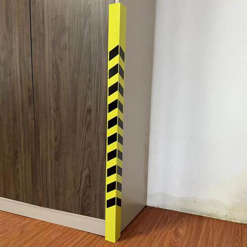 装修塑料PVC护角条护墙角 黄黑红白警示条车库反光交通指示防撞条