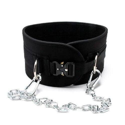 Fitness Dip Belt with 31inch Steel Chain and D-Ring