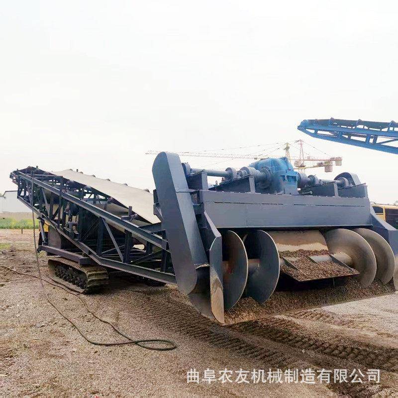 砂石刮板取料机视旋频煤炭沙子扒机图片液压耕扒料皮渣带输送机
