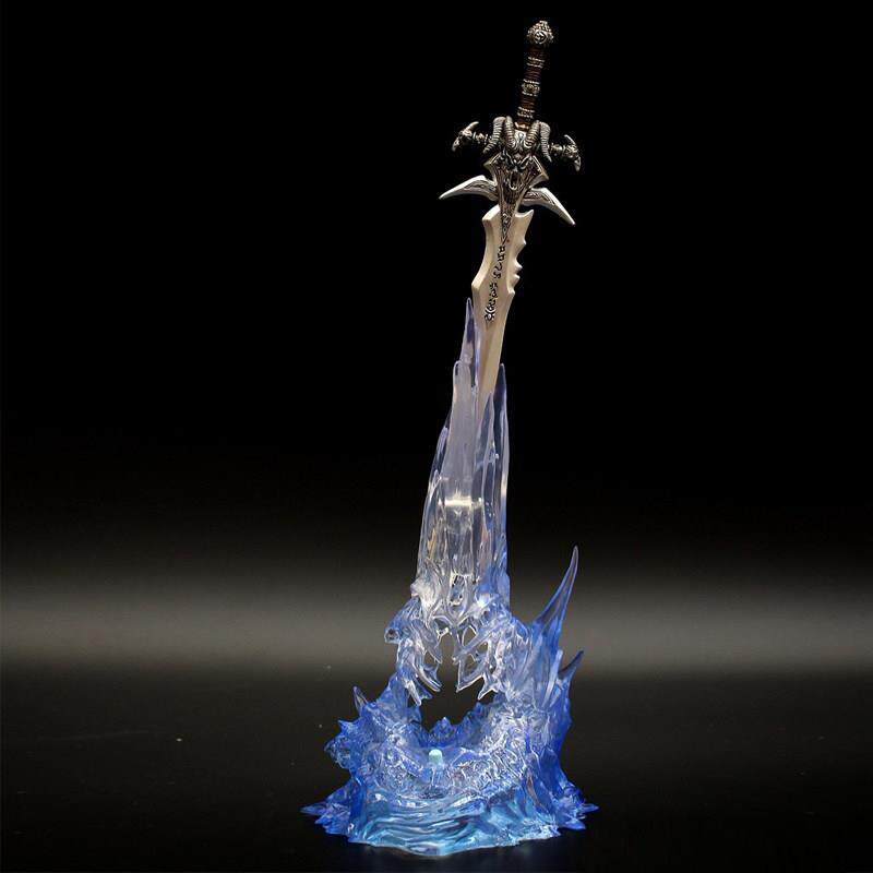 香蕉游戏周边魔兽霜之哀伤摆座模型WOW世界巫妖王武器模型桌摆件