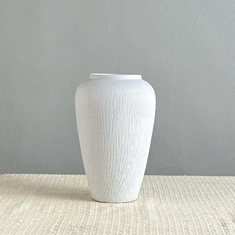 样板房北工艺品摆件欧风现代花瓶软装创意简约陶瓷景德镇客厅花瓶