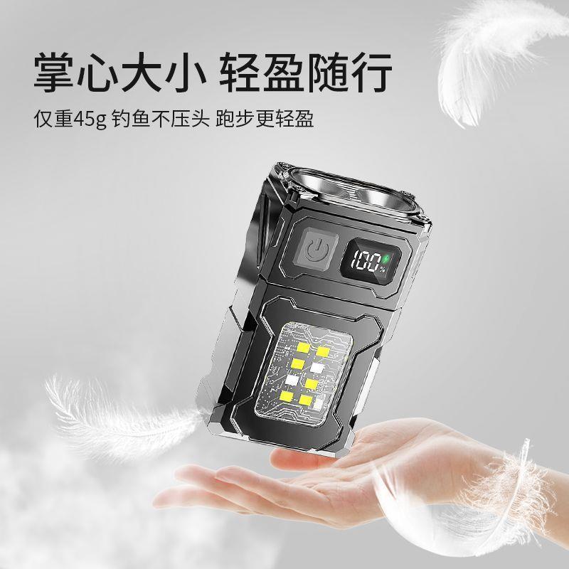 沃尔森头灯头戴式汽修磁吸工作灯强光便携式手电超亮登山照明灯
