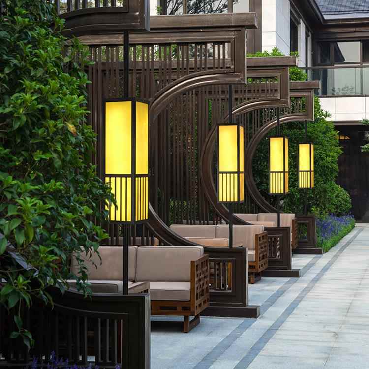 玄关灯庭院灯leMF-BD30d户外防小酒店区别室外宫廷灯中式工程水柱