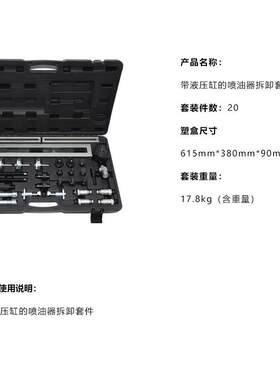 20件套液压缸喷油器拆卸工具安徽迅驰工具设备汽修汽保