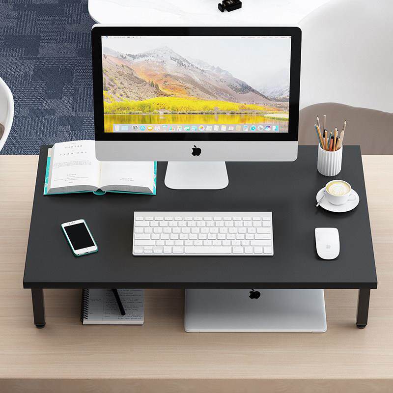 桌面整体擡高架增高台办公学习笔记型电脑显示器底座收纳置物支架