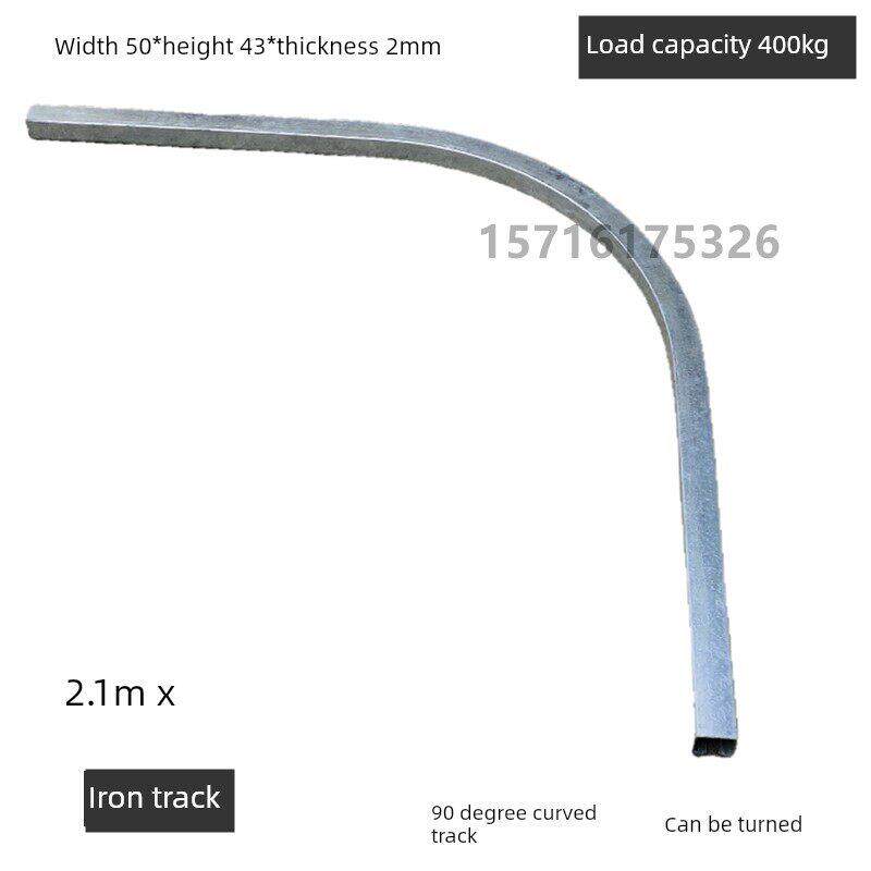 重型厂房移门滑轮吊轮滚轮可转弯90度弯轨吊滑轨道轮承重400kg