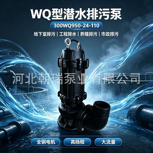 00WQ950-24-110潜水排污泵房地产工程搅匀污水提升泵自动耦合器