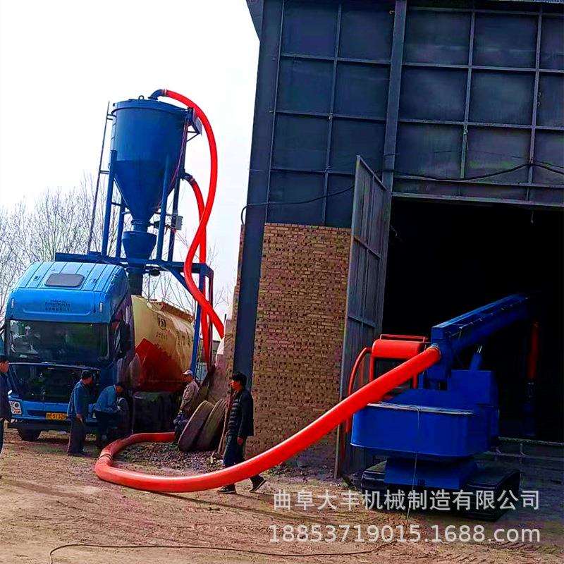粉煤输18853719灰罐车气输送装机力吉林干灰出库风力抽料机自吸粉