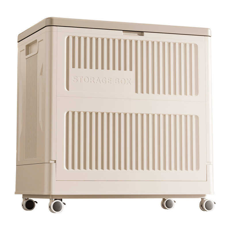 衣物储衣服防尘被子筐收纳超大翻盖箱柜家用物大容量带滑轮可折叠