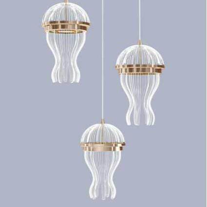 跨境源头工厂三头餐厅吊灯简约现代创意轻奢水晶吊灯餐灯具