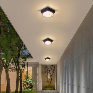 户外屋簷灯2025新款室外照明灯别墅门口阳台灯小尺寸三防吸顶灯