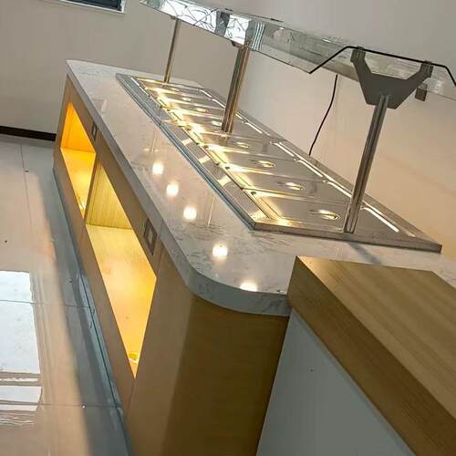 家直厂销 式明中档示柜BFDJ-432 常温保温双展用展示台