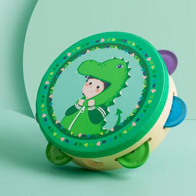 高档幼儿园宝宝玩具木奥打尔夫击器铃鼓乐儿童手鼓质手拍鼓拍拍鼓