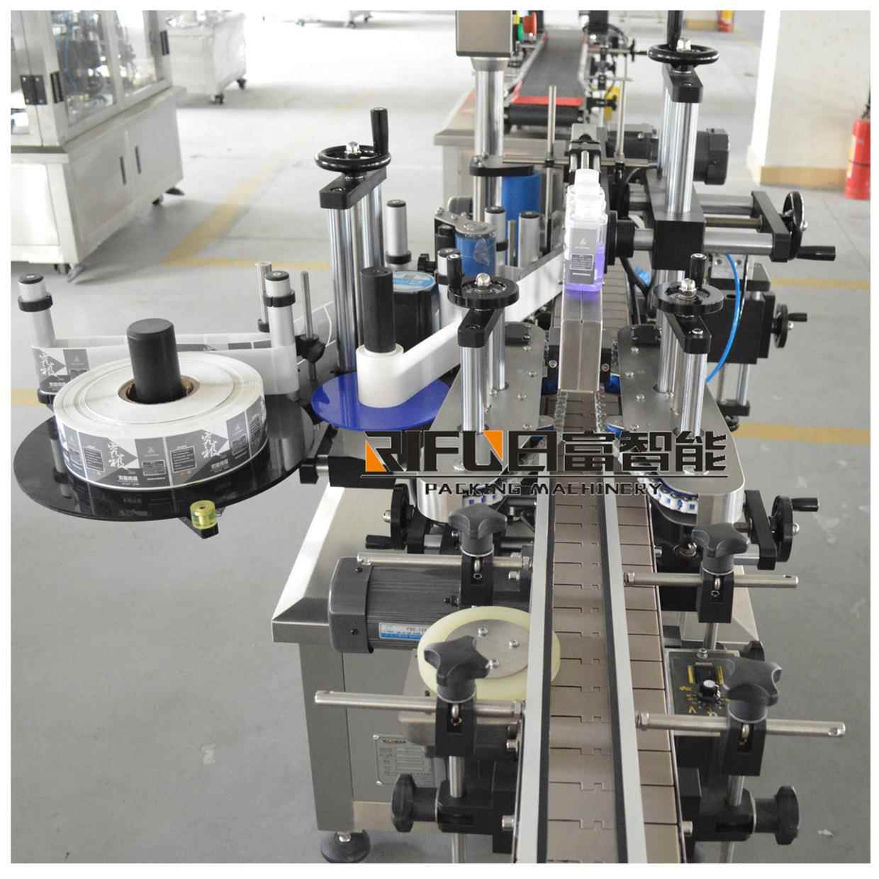 方瓶三面贴标机扁瓶贴纸机洗衣液贴标机不干胶贴标设备厂家