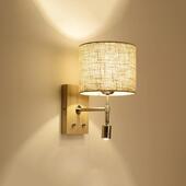 客厂家直供JLB397床阅读灯LED卧室厅过道简约现带头开关线实木代