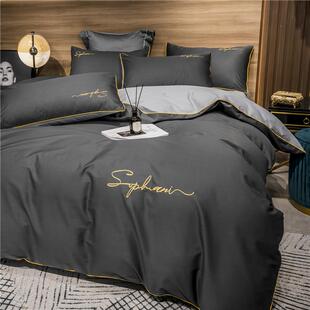 正品全棉四件套100纯棉套床单1被5m床1套件.8米床笠款三件.套床上