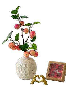 陶瓷花瓶电镀家居装饰仿真花手工花家用花插柜台新居装修工艺摆件