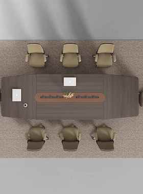 公家桌具办大型会议桌桌简YDZ约现代办公长方形长会议室桌椅组合