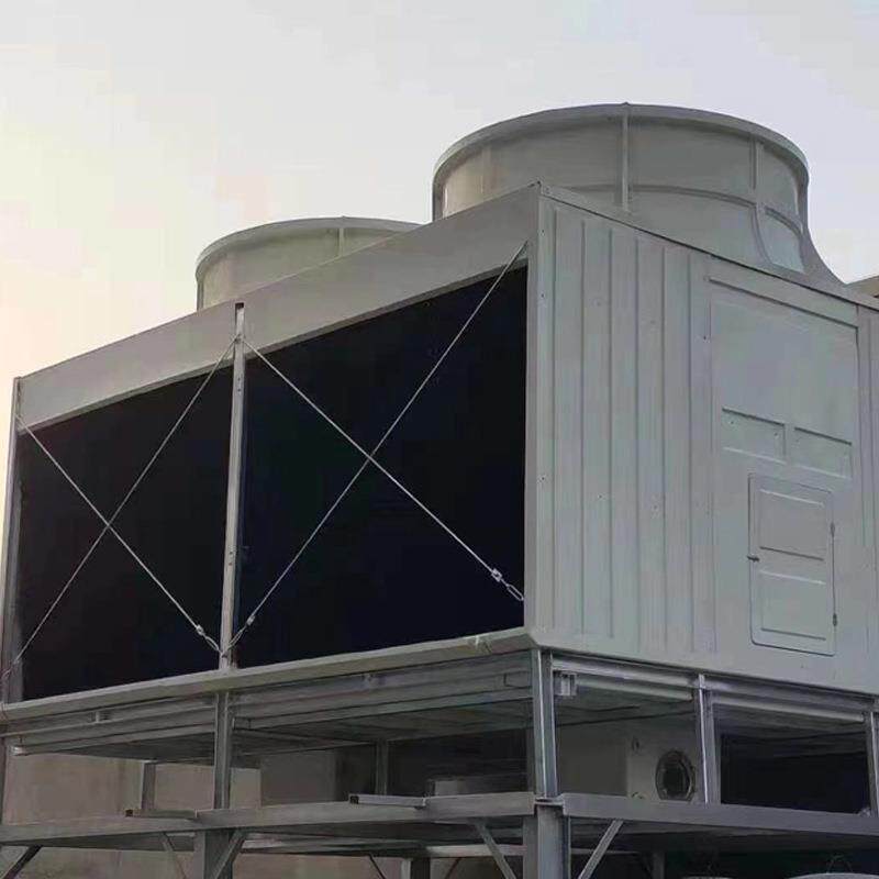 厂家直发噪SKH方形H横流开式冷却塔工业防冻低音制冷设备玻SGL璃