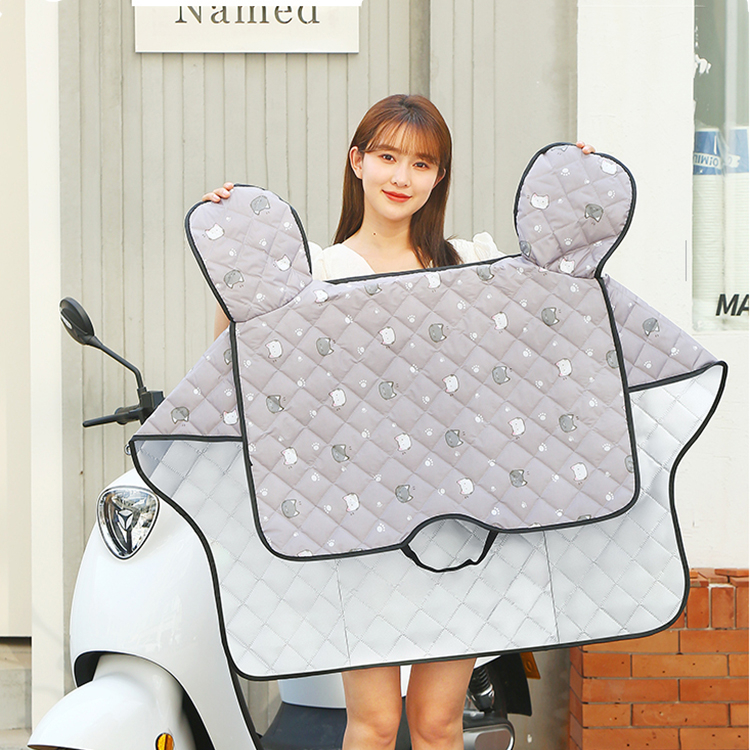 电动车挡风被夏季薄款防晒罩防风电瓶车防水摩托车防雨遮阳罩四季