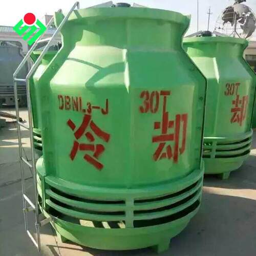8-100T玻璃钢冷水却塔 圆形0低噪声凉塔 工业型冷却冷塔 水塔8--4