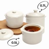 佛跳墙炖盅1人份陶瓷蒸汤盅燕窝隔水炖带盖炖罐电炖锅汤煲内胆