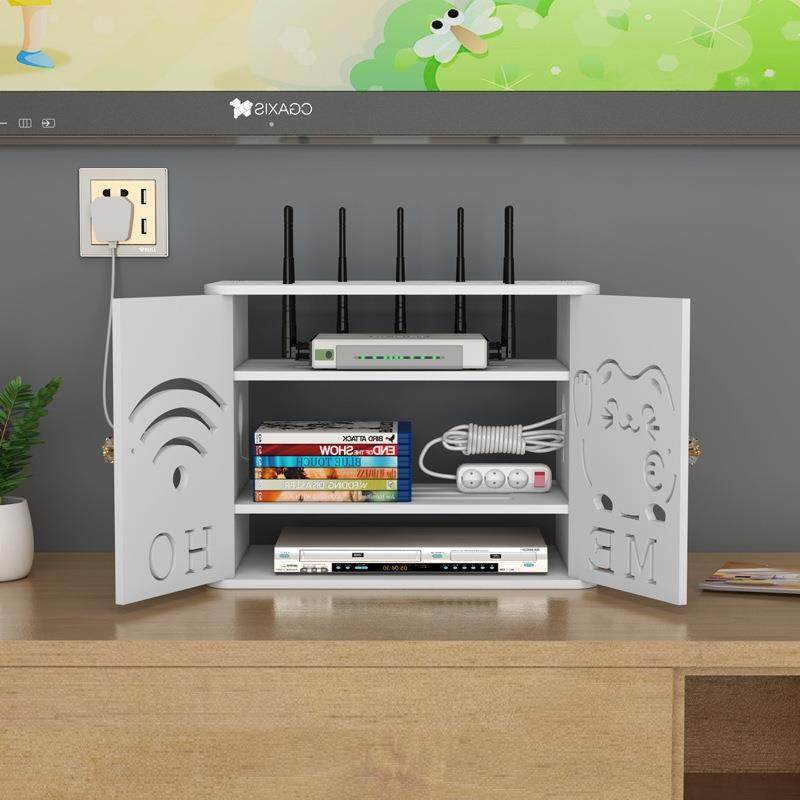 无线路由器放置架多层散热桌面光猫机顶盒收纳盒大号置物架客厅,厨房/烹饪用具,抹布架/厨房清洁收纳架,淘宝优惠券,粉丝福利购,淘宝优惠卷