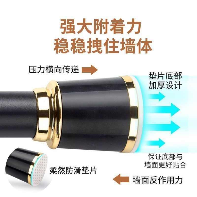 免打孔伸缩杆不锈钢晾衣杆窗帘杆罗马杆可伸缩杆子挂衣撑浴帘杆子
