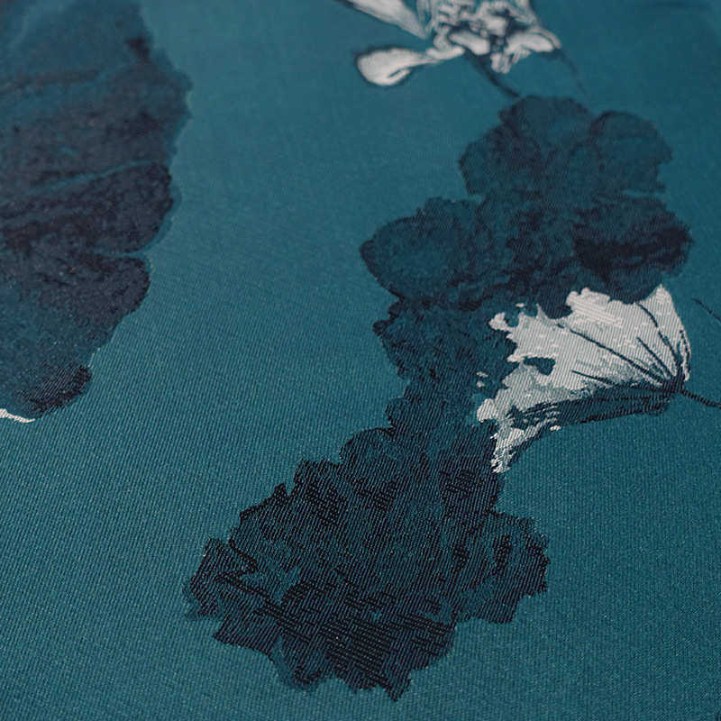 新中式水墨荷花高精密提花红木家具酒店床上用品抱枕沙发坐垫面料,纺织面料/辅料/配套,服装花边,淘宝优惠券,粉丝福利购,淘宝优惠卷