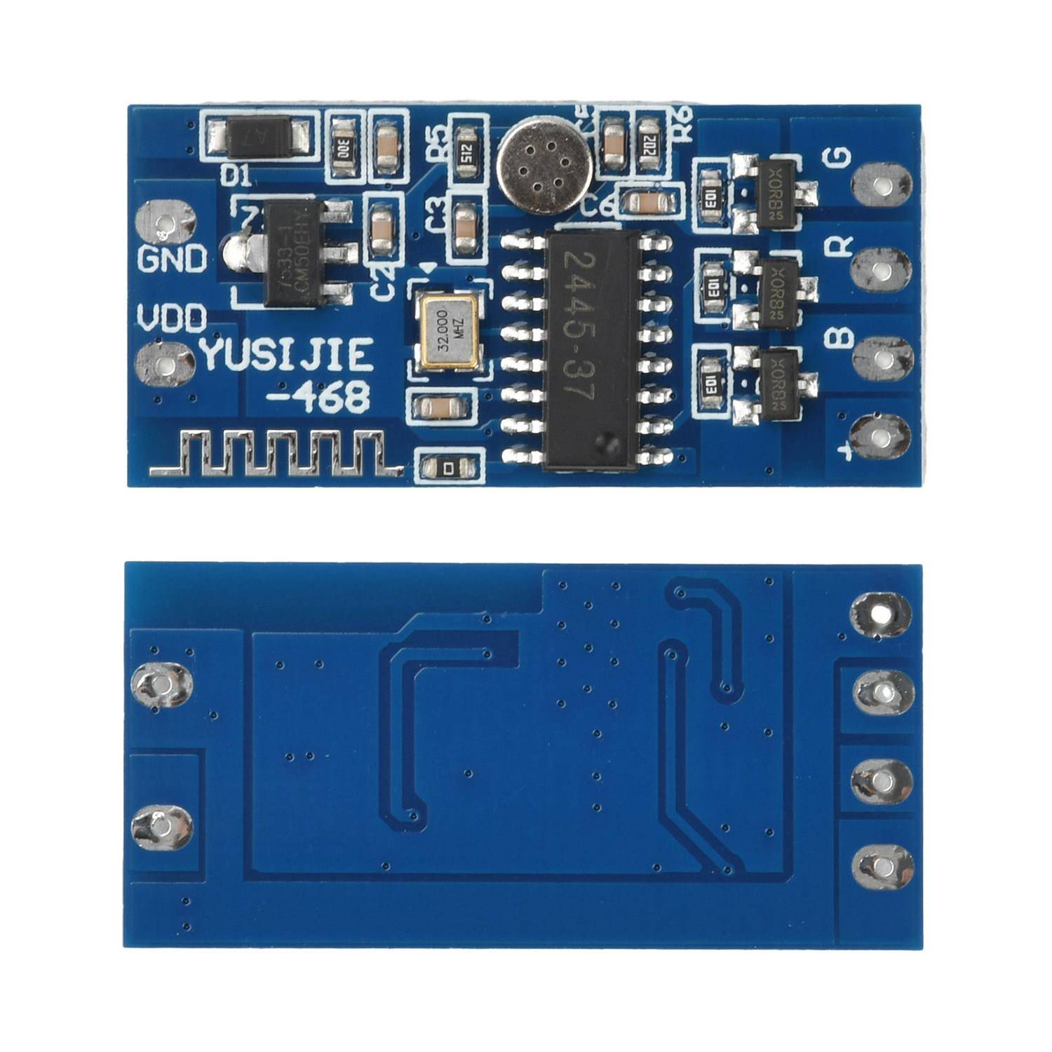 5V12V24V RGB七彩闪烁模块 LED灯带控制器 APP控制变幻颜色氛围灯