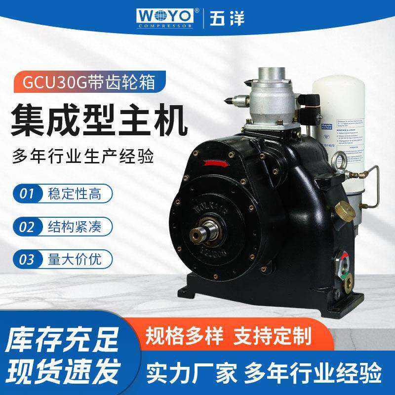 GCU30G带齿轮箱集成型主机螺杆压缩机传动件机头配件工厂