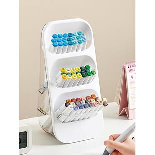 儿童书房笔筒画笔马克笔收纳盒桌面大容量分类文具水彩笔收纳架