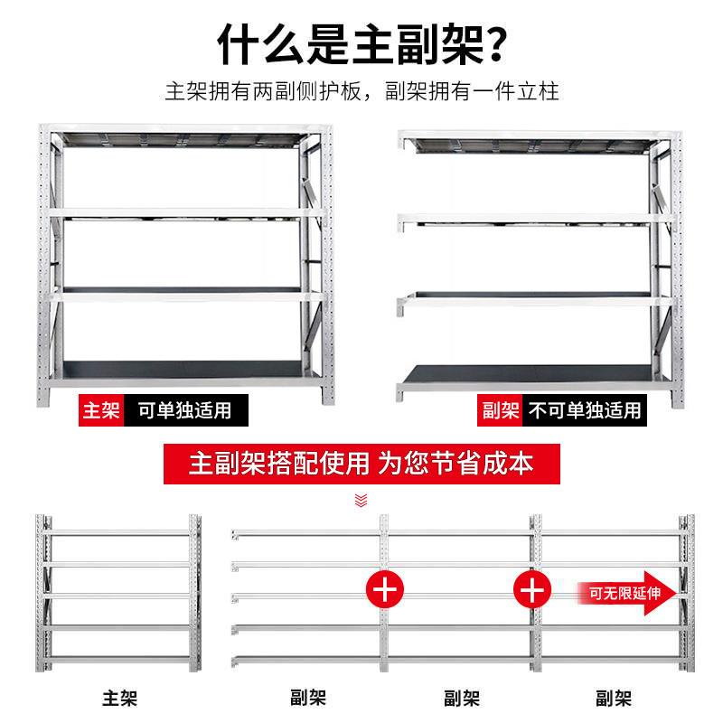 304不锈钢货架多层商用工业重型置物架仓库仓储冷库无尘室架子