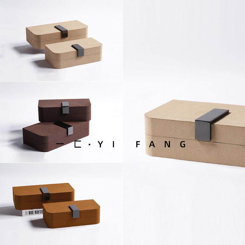 依依简单现代可及奢华皮革首饰盒收纳盒模型房衣帽间梳妆台装饰饰