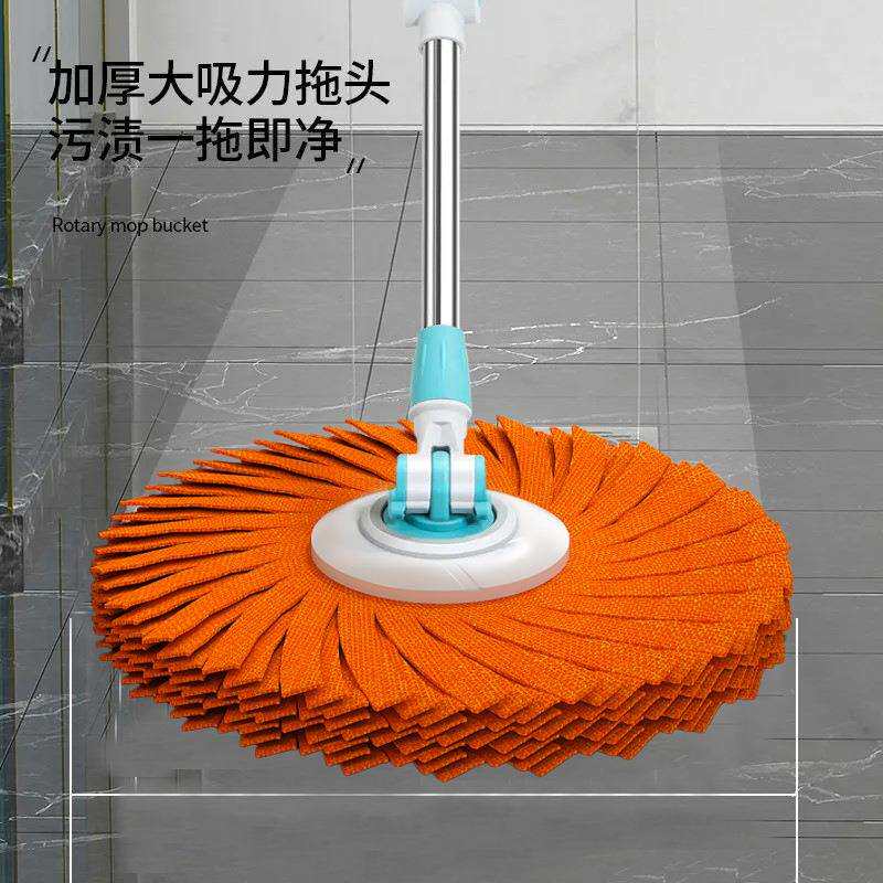 家用旋转拖把干湿两用免手洗加大加厚一拖净懒人吸水拖布桶木地板